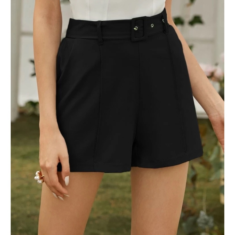 Single-Breasted Lapel Neck Solid Blazer & Shorts - image 6